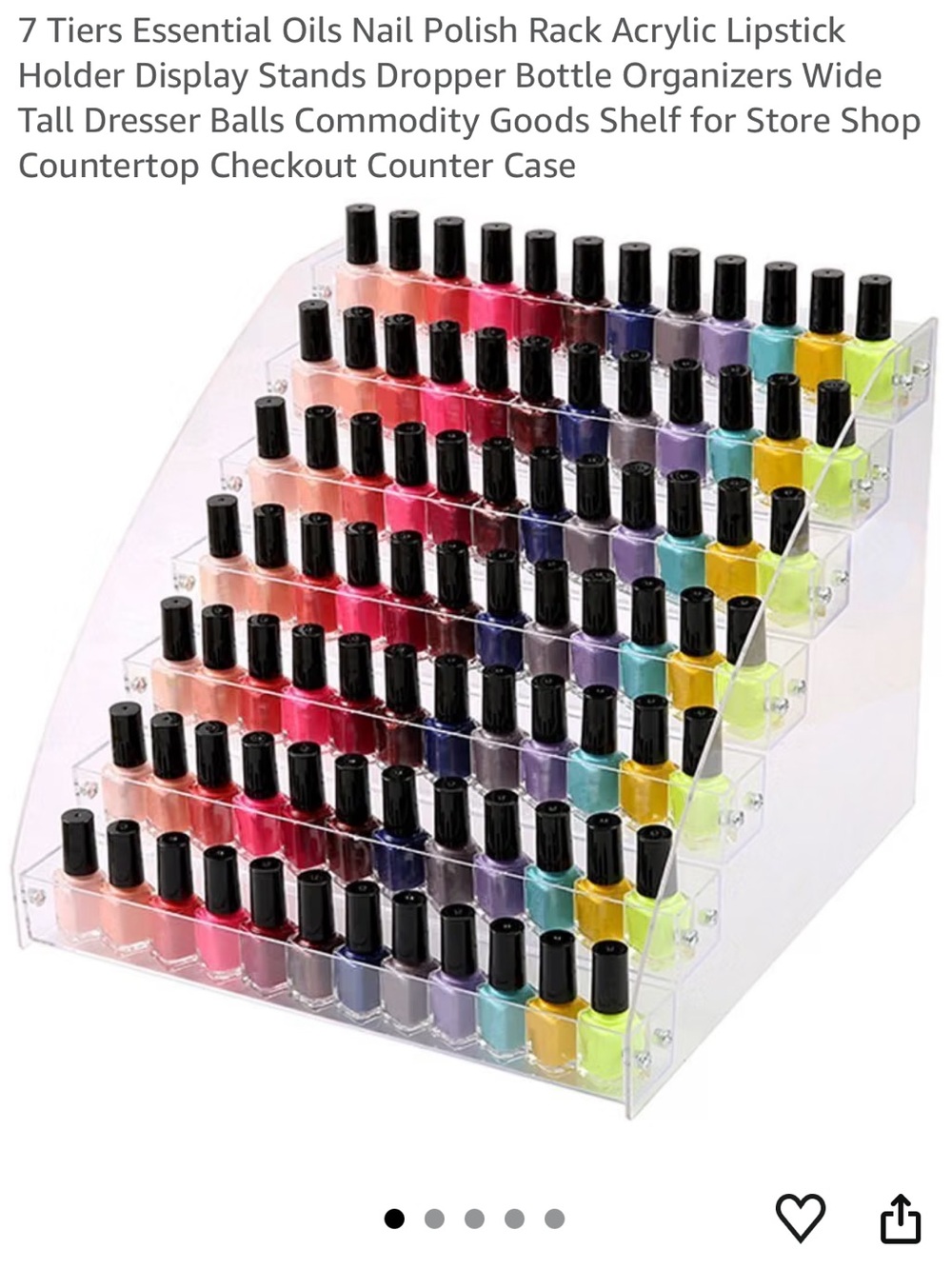 acrylic nail polish holder 7 tier